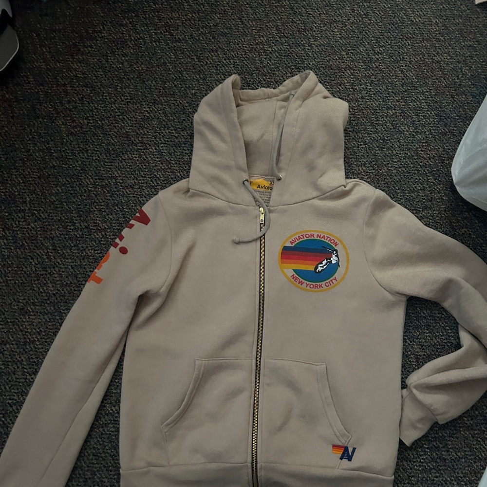 Aviator nation zip up hoodie